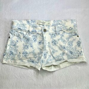 Abercrombie & Fitch Women's Blue Floral Jean Shorts Size 0 W 25